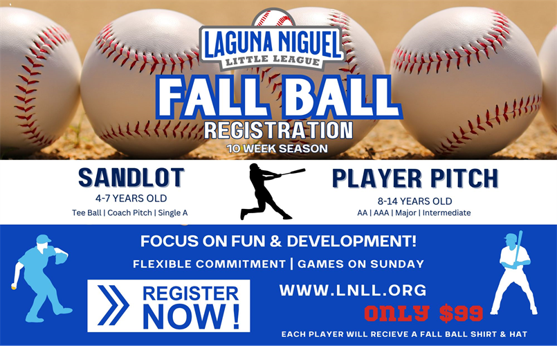 Sign up for FALL BALL now!